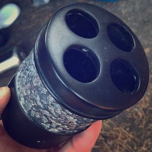 Decorative toothbrush holder